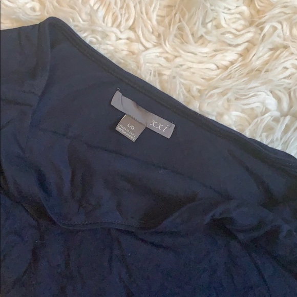 One sleeve dark navy dress - Picture 5 of 5